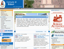 Tablet Screenshot of comune.bidoni.or.it